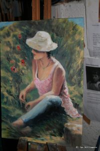 Justine in a Floppy Hat